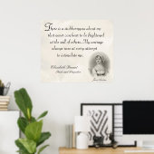 Jane Austen Pride en Prejudice Stubborness Quote Poster (Thuiskantoor)