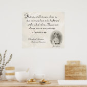 Jane Austen Pride en Prejudice Stubborness Quote Poster (Keuken)