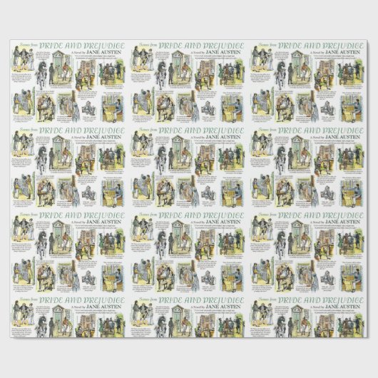 Jane Austen Pride & Prejudice Cadeaupapier (Vlak)