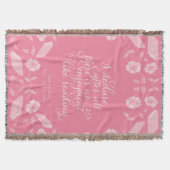 Jane Austen Pride & Prejudice Floral Bookish Quote Deken (Voorkant)