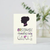 Jane Austen Pride & Prejudice Hand Lettered Briefkaart (Staand voorkant)