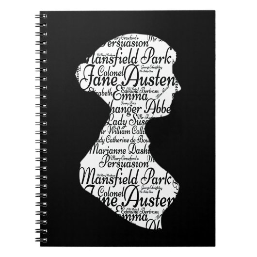 Jane Austen Pride & Prejudice Journal Black Notitieboek (Voorkant)
