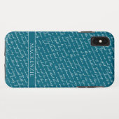 Jane Austen Pride Prejudice Netherfield Ball Blauw Case-Mate iPhone Case (Achterkant (horizontaal))