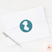 Jane Austen Pride Prejudice Netherfield Ronde Sticker (Envelop)