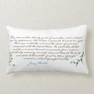 Jane Austen Pride & Prejudice Quote #1 Kussen