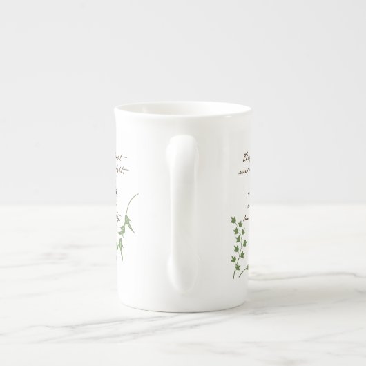 Jane Austen Pride & Prejudice Quote #1 Porselein Kop (Achterkant)