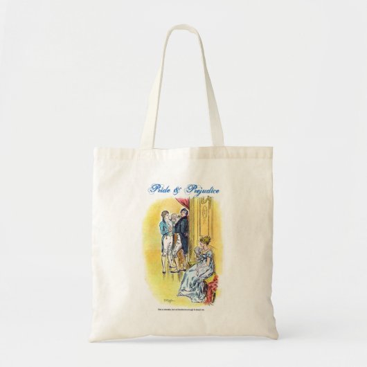 Jane Austen Pride & Prejudice - Ze is te tolereren Tote Bag (Voorkant)