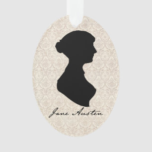 Jane Austen-profielsilhouet Ornament