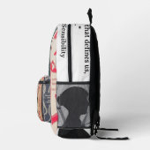 Jane Austen quote Bedrukte Rugzak (Rechts)