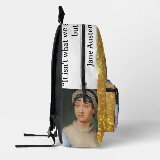 Jane Austen quote Bedrukte Rugzak (Links)