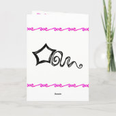 Jane Austen Quote Birthday Card GEPERSONALISEERD Kaart (Achterkant)