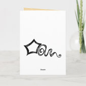 Jane Austen Quote Birthday Card GEPERSONALISEERD Kaart (Achterkant)