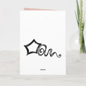 Jane Austen Quote Birthday Card GEPERSONALISEERD Kaart (Achterkant)