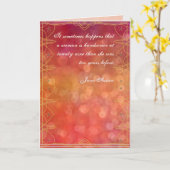 Jane Austen Quote Birthday Card GEPERSONALISEERD Kaart (Gele Bloem)