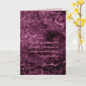 Jane Austen Quote Birthday Card GEPERSONALISEERD Kaart (Gele Bloem)