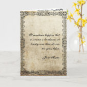 Jane Austen Quote Birthday Card GEPERSONALISEERD Kaart (Gele Bloem)