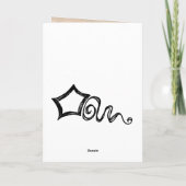 Jane Austen Quote Birthday Card GEPERSONALISEERD Kaart (Achterkant)