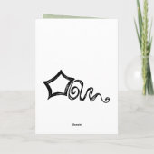 Jane Austen Quote Birthday Card GEPERSONALISEERD Kaart (Achterkant)