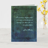 Jane Austen Quote Birthday Card GEPERSONALISEERD Kaart (Gele Bloem)