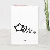 Jane Austen Quote Birthday Kaart GEPERSONALISEERD (Achterkant)