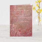Jane Austen Quote Birthday Kaart GEPERSONALISEERD (Gele Bloem)