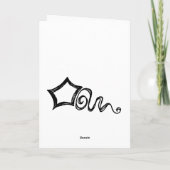 Jane Austen Quote Birthday Kaart GEPERSONALISEERD (Achterkant)