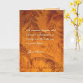 Jane Austen Quote Birthday Kaart GEPERSONALISEERD (Gele Bloem)