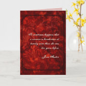 Jane Austen Quote Birthday Kaart GEPERSONALISEERD (Gele Bloem)