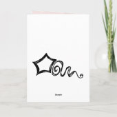 Jane Austen Quote Birthday Kaart GEPERSONALISEERD (Achterkant)