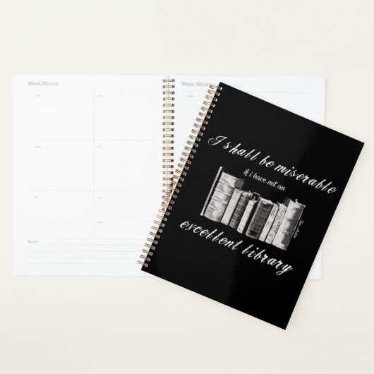 Jane Austen quote bookliefhebbers Planner (Display)