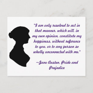 Jane Austen Quote Briefkaart