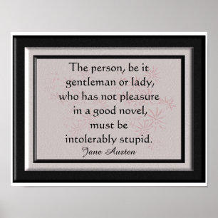 Jane Austen quote - kunstdruk Poster