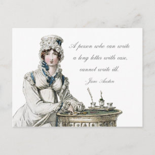 Jane Austen Quote Letter Writing Briefkaart