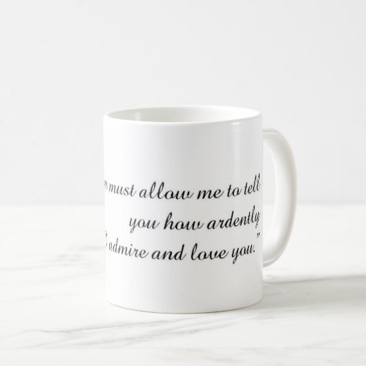 Jane Austen Quote Mok (Voorkant rechts)