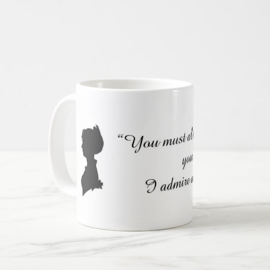 Jane Austen Quote Mok (Voorkant links)