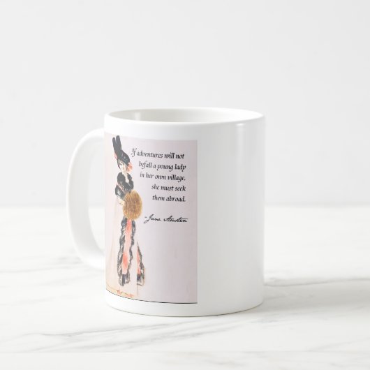 Jane Austen Quote Mok (Voorkant links)