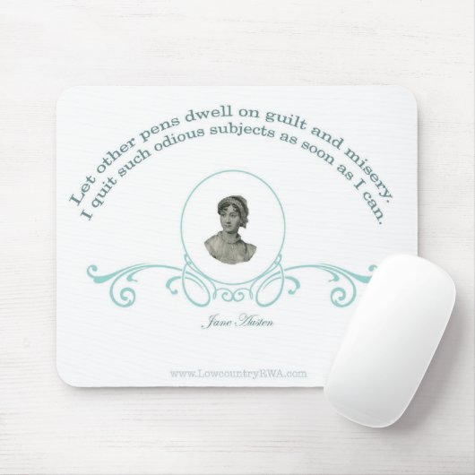Jane Austen Quote Muismat (Met muis)