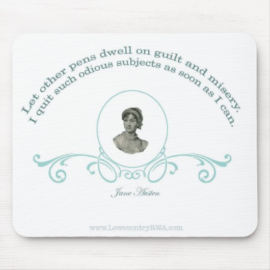 Jane Austen Quote Muismat (Voorkant)