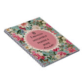 Jane Austen Quote Notebook "Prefer a Book" Notitieboek (Rechterzijde)