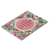 Jane Austen Quote Notebook "Prefer a Book" Notitieboek (Linkerzijde)