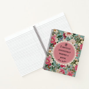 Jane Austen Quote Notitieboek "Prefer a Book" 