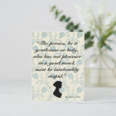 Jane Austen Quote over Boeken Briefkaart (Staand voorkant)