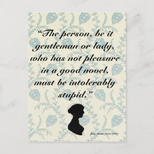 Jane Austen Quote over Boeken Briefkaart