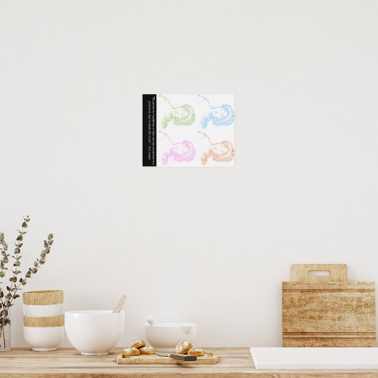 Jane Austen Quote Poster (Keuken)