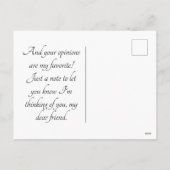 Jane Austen Quote, Pride and Prejudice Floral Feestdagenkaart (Achterkant)