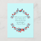 Jane Austen Quote, Pride and Prejudice Floral Feestdagenkaart (Voorkant)