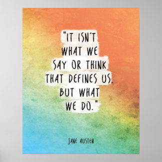 Jane Austen Quote Print Motivatie Poster