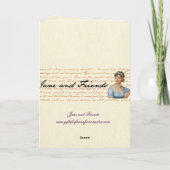 Jane Austen Quote Schrijf je eigen verjaardagskaar Kaart (Achterkant)