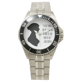 Jane Austen quote Sleutelhanger Horloge