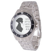 Jane Austen quote Sleutelhanger Horloge (Gekanteld)